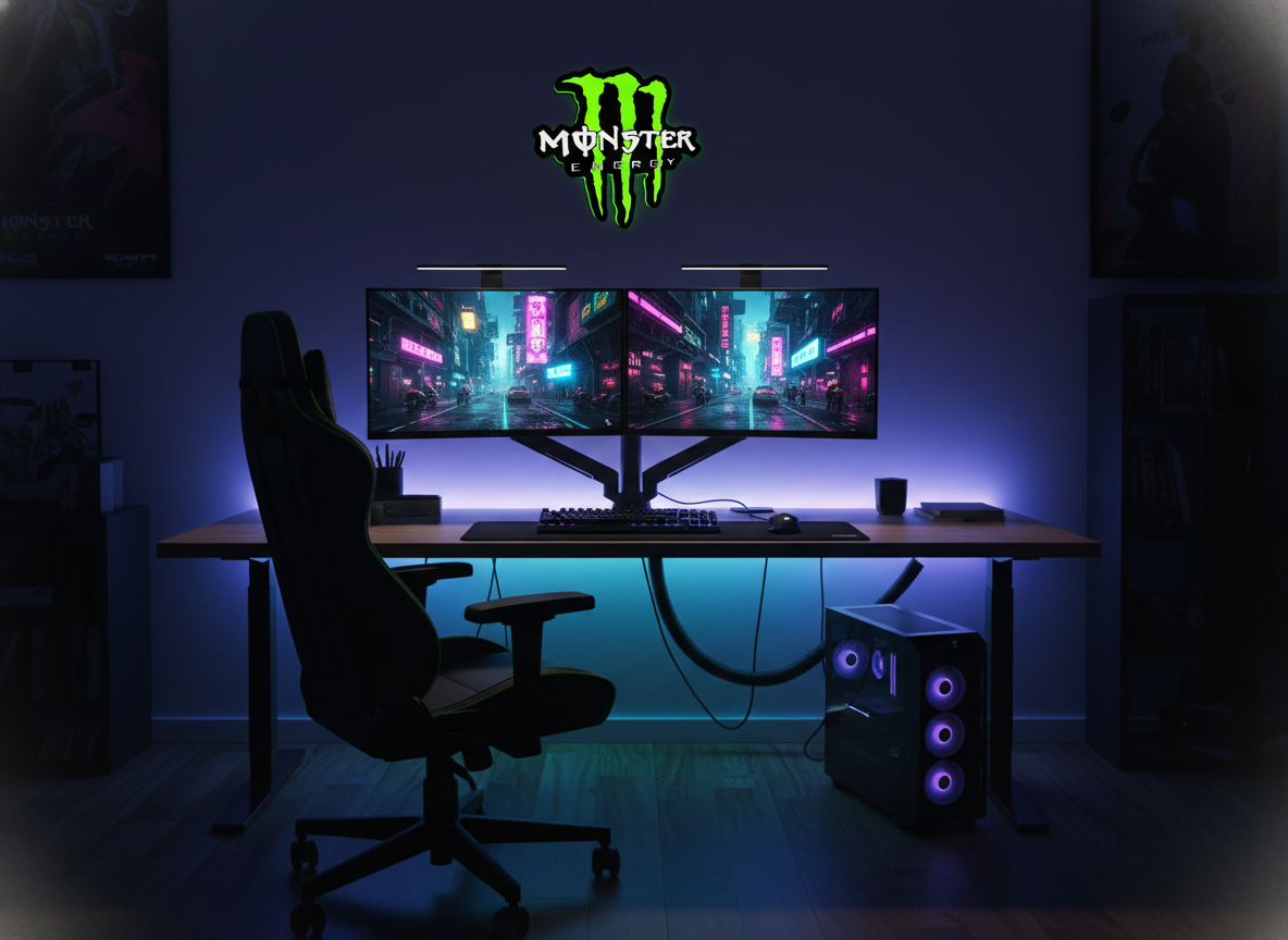 Monster Energy Wall Mounted Lightbox