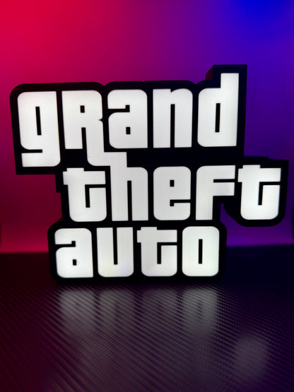 Grand Theft Auto Logo Lightbox