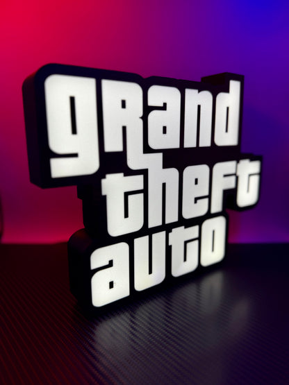 Grand Theft Auto Logo Lightbox