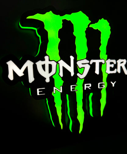Monster Energy Wall Mounted Lightbox