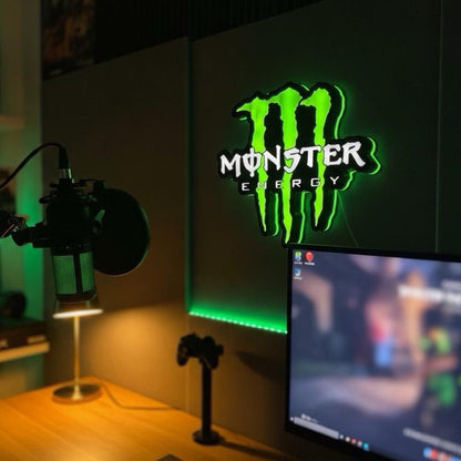 Monster Energy Wall Mounted Lightbox
