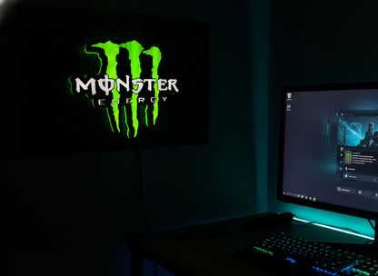 Monster Energy Wall Mounted Lightbox