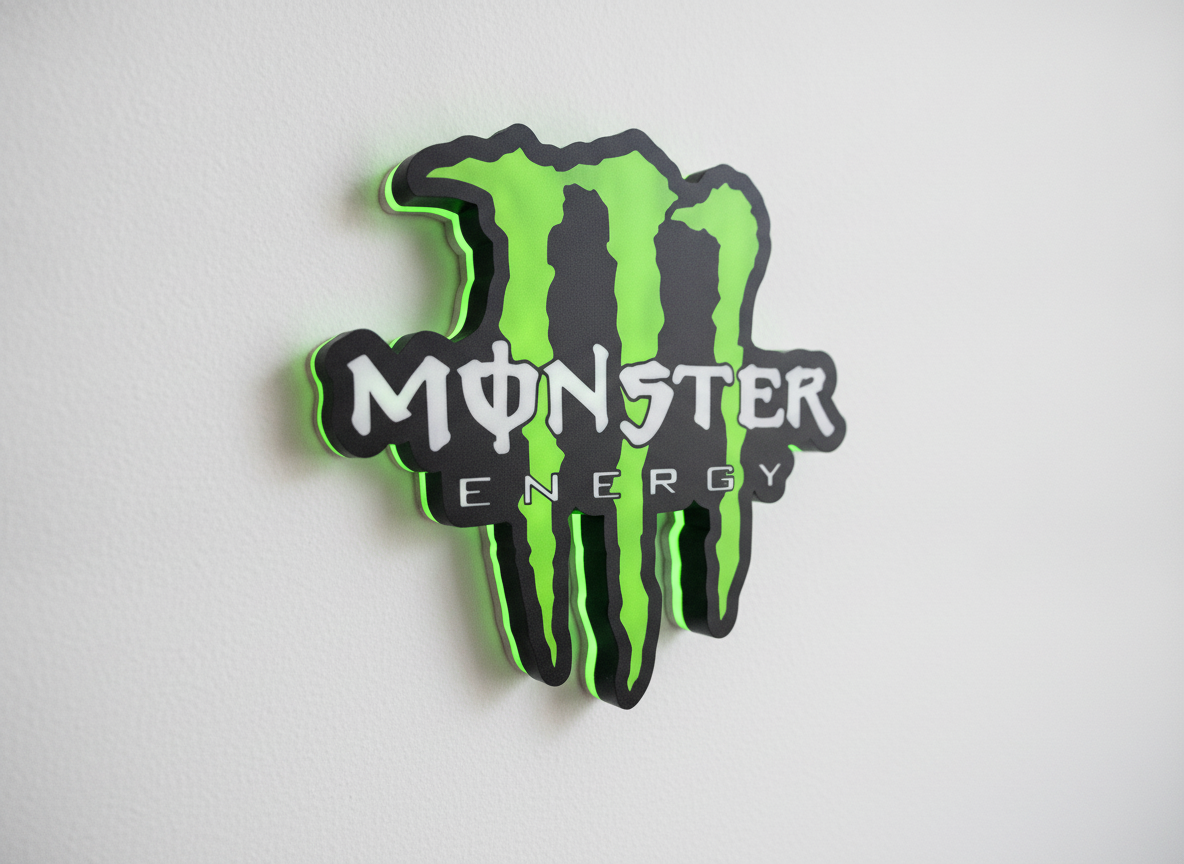 Monster Energy Wall Mounted Lightbox