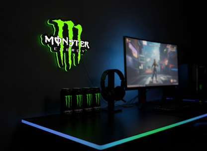 Monster Energy Wall Mounted Lightbox